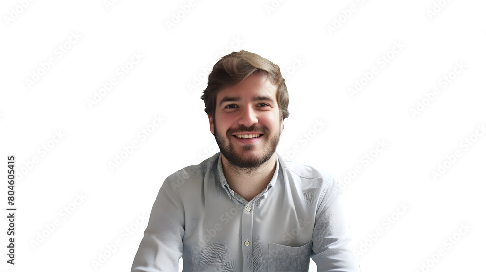 Fototapeta premium portrait of a smart man person