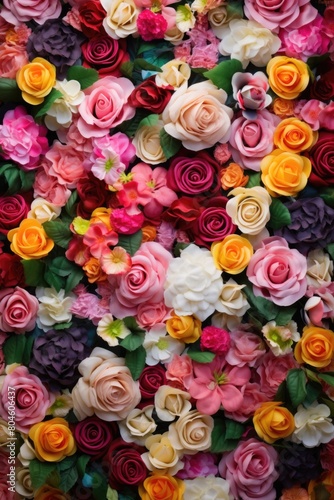 background of colorful flowers