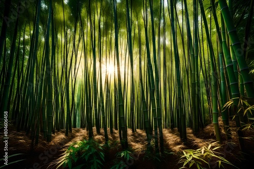 bamboo forest in the morning