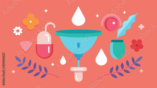 Using a menstrual cup instead of disposable tampons reducing plastic waste and promoting sustainable hygiene..