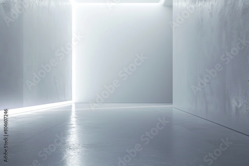 A simple image of light shining into an empty room. Perfect for illustrating concepts of hope  new beginnings  or minimalism