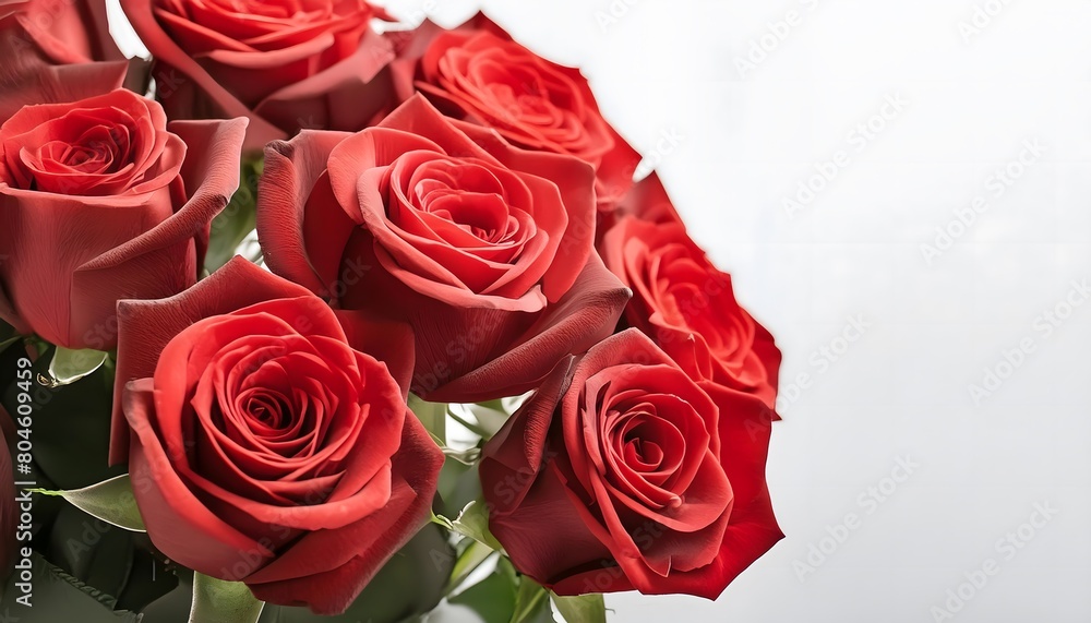 Bouquet of red roses in a white background Bouquet of red roses in a white background