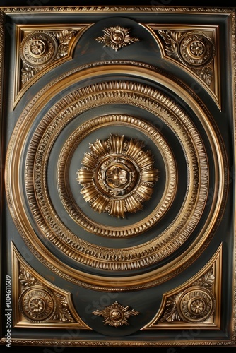 Lavish baroque  barocco ornate marble ceiling non linear reformation design. elaborate ceiling with intricate accents depicting classic elegance and architectural beauty