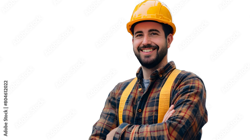 Man worker with helmet