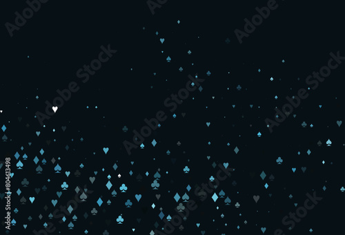 Light BLUE vector layout with elements of cards.