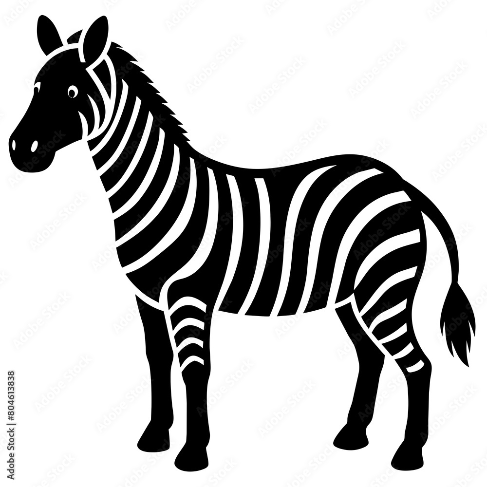 Obraz premium zebra vector silhouette illustration