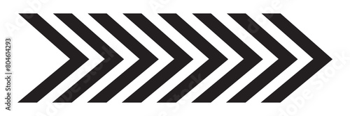 Arrow icons group. Set of black arrows symbols with blend effect. Chevron symbols. Vector isolated on white background.