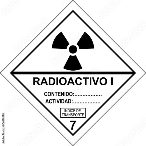 radiactivo 7 1, adr7, radiación, firmar, radiactivo, contenido radiactivo, material radiactivo, nuclear, peligro, advertencia, símbolo, icono, azar, atómica, radioactividad, ilustración, átomos, 1