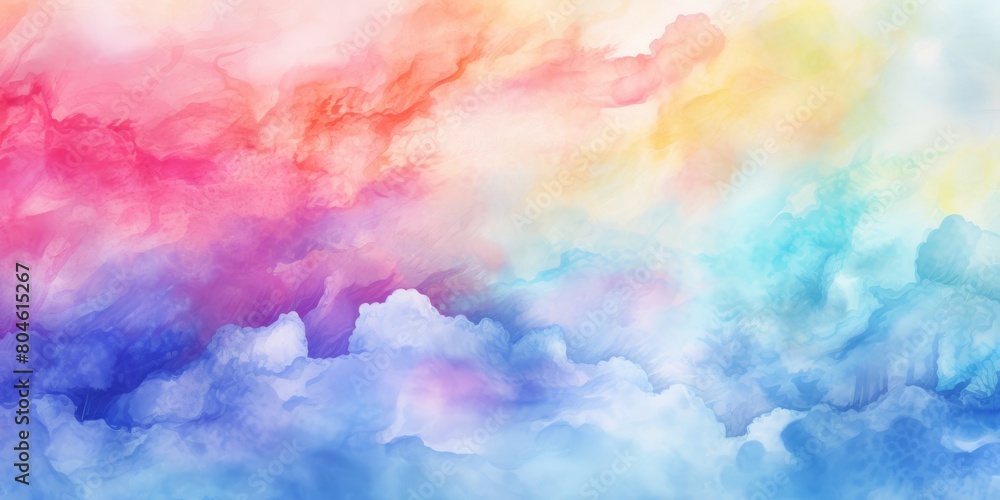 A vibrant watercolor background featuring a rainbow of colors including magenta, electric blue, and more. The colors create a beautiful pattern reminiscent of the sky A vibrant watercolor background featuring a rainbow of colors including magenta, electric blue, and more. The colors create a beautiful pattern reminiscent of the sky