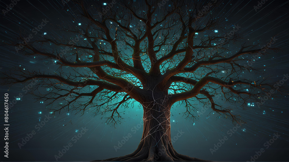 tree in the night sky tree in the night sky