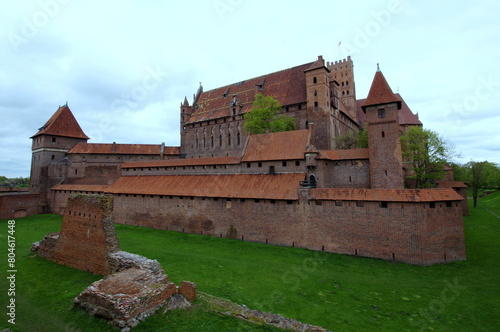 The Castle of the Teutonic Order in Malbork - Malbork Castle, Ordensburg Marienburg s a 13th-century castle complex located in the town of Malbork, Poland.