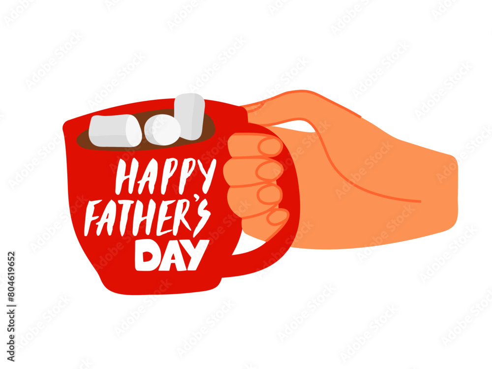 Fotografie Happy Father's day card template