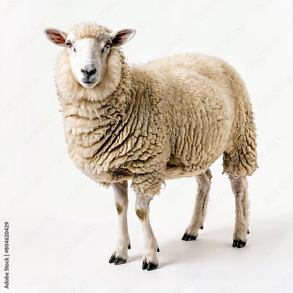 sheep on white background 03 sheep on white background 03