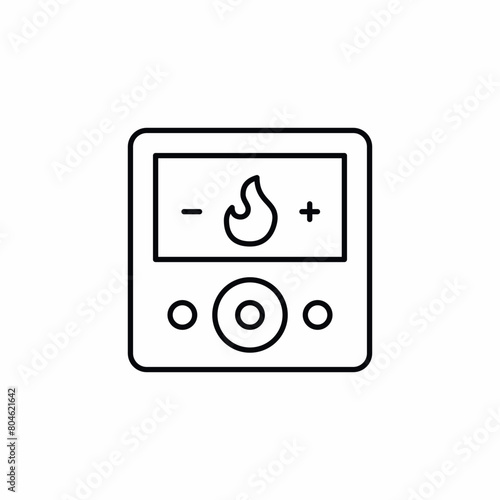 heater remote control warmness icon