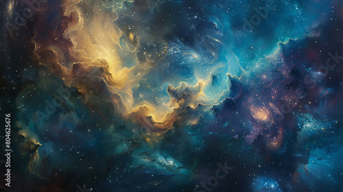 Galactic Symphony Harmonies of the Cosmos © Pixel