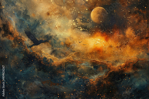 Interstellar Odyssey Celestial Journeys © Pixel