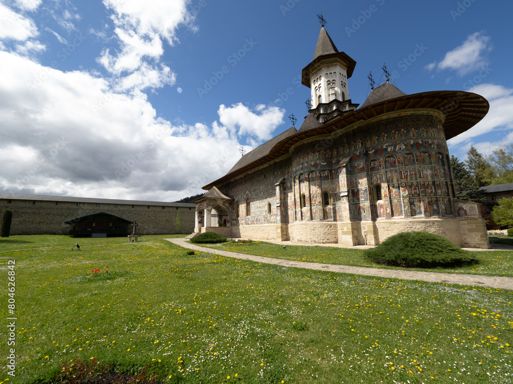 The Sucevita Monastery, Romania. One of Romanian Orthodox monasteries in southern Bucovina The Sucevita Monastery, Romania. One of Romanian Orthodox monasteries in southern Bucovina
