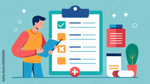 A patient fills out a questionnaire detailing their medical history and current medications before receiving ketamine therapy showcasing the safety.