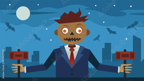 With every breaking news segment the scarecrow news anchor seemed to grow more and more menacing his frightening appearance only adding to the sense.