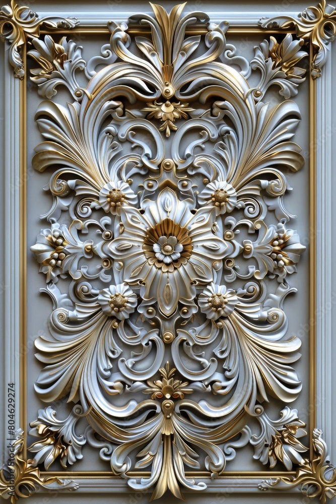 Baroque, barocco ornate marble ceiling non linear reformation design. elaborate ceiling with intricate accents depicting classic elegance and architectural beauty