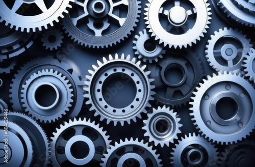 Wallpaper Mural Metal gears used in a machine. Mechanism of industrial production. Industrial Design Torontodigital.ca