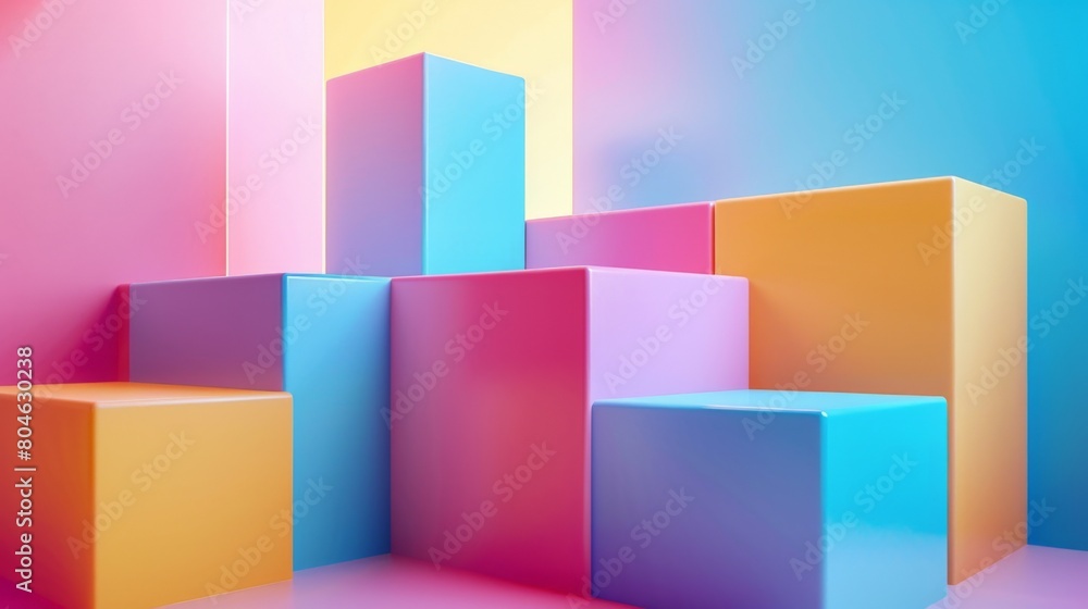 Colorful cubes background Colorful cubes background