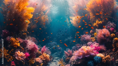 Vibrant Coral Reef Underwater