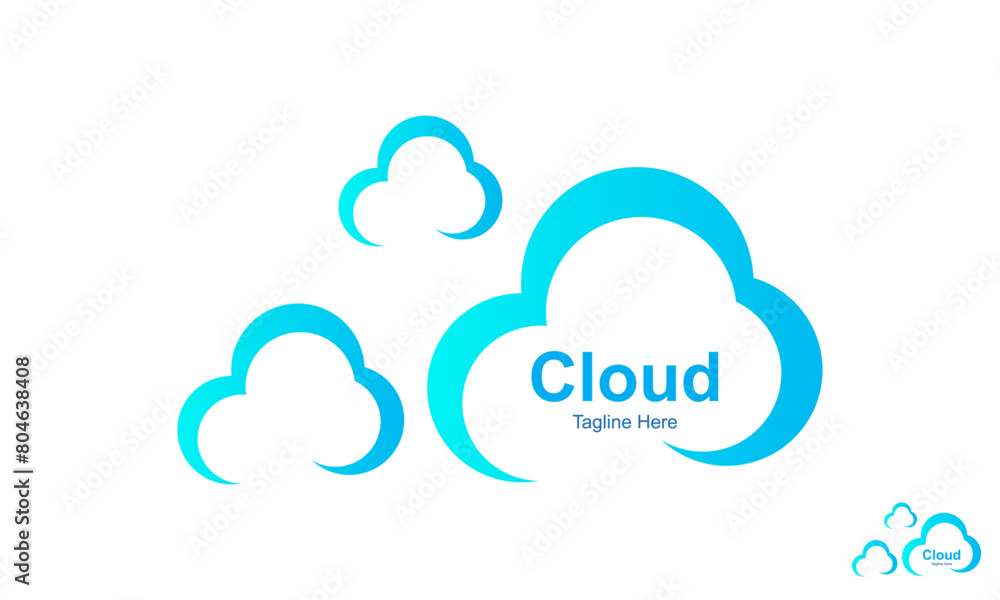 Cloud Logo Design Template. Cloud Icons in trendy flat style isolated. Cloud symbol for your website design, logo, app, UI. Cloud Logo Design Template. Cloud Icons in trendy flat style isolated. Cloud symbol for your website design, logo, app, UI.
