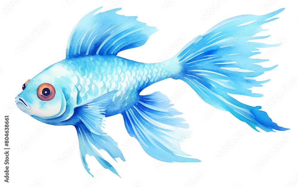 Adorable Sea Life Isolated On Transparent Background PNG.