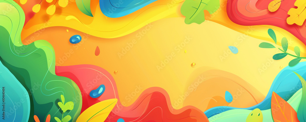 Studio abstract background, featuring cartoonish simplicity