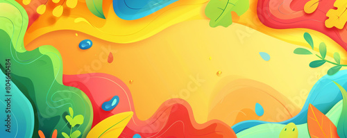 Studio abstract background  featuring cartoonish simplicity
