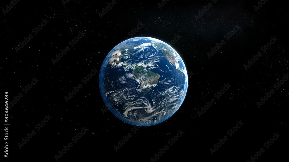 Blue earth in the vastness of space Blue earth in the vastness of space