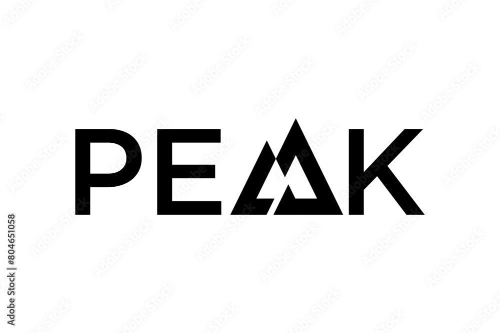 Peak monogram logo, creative element concept Premium Vector Peak monogram logo, creative element concept Premium Vector