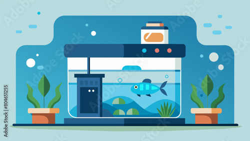 With its sleek and modern design the smart fish tank maintenance system adds a decorative touch to any room while also providing topnotch care for. Vector illustration photo