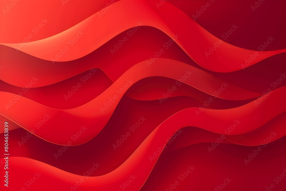 Red background, vector illustration, flat design, smooth lines, abstract shapes, curved shape elements, high contrast lighting, geometric abstraction, high resolution, professional photography, wide Red background, vector illustration, flat design, smooth lines, abstract shapes, curved shape elements, high contrast lighting, geometric abstraction, high resolution, professional photography, wide