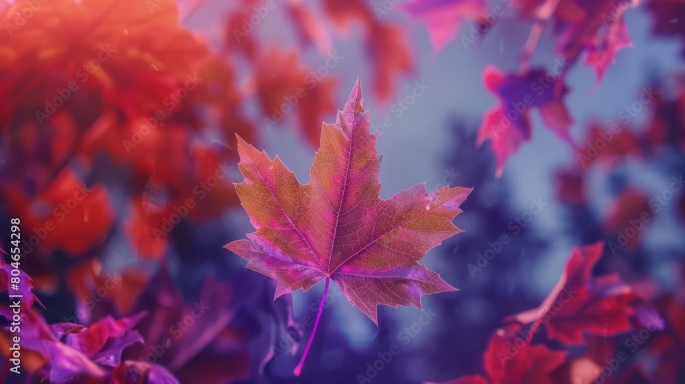 Maple leaf close up. Macro photography. Canada Day Maple leaf close up. Macro photography. Canada Day