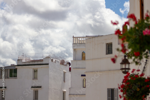 Medina Tangier White houses in the Kasbah