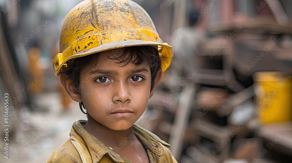 Celebrating the World Day Against Child Labour let s shed light on the plight of children forced into construction work their tiny hands bearing the burden