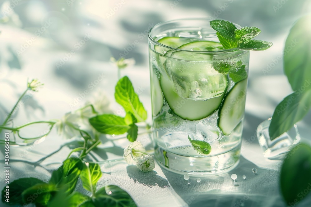 Refreshing Cucumber and Mint Gin Tonic