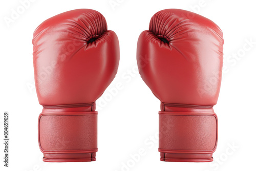 Boxing gloves isolated on transparent background. © AM