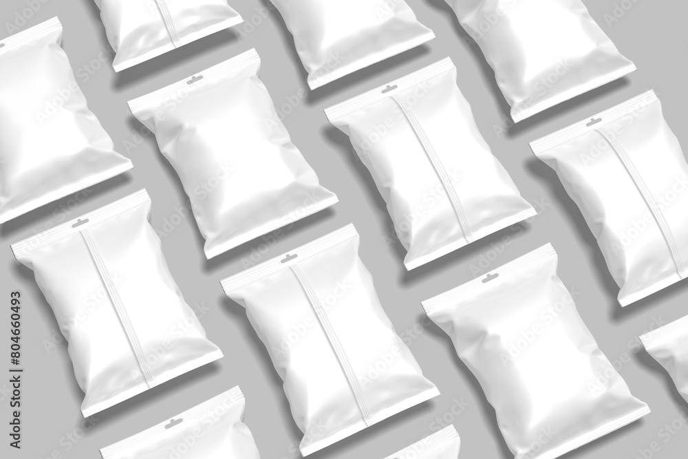 Fototapeta premium Snack Packaging Blank Mockup