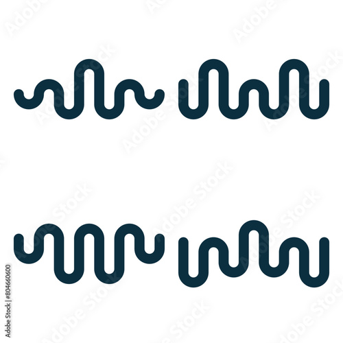 vector sound wave logo premium template bundle