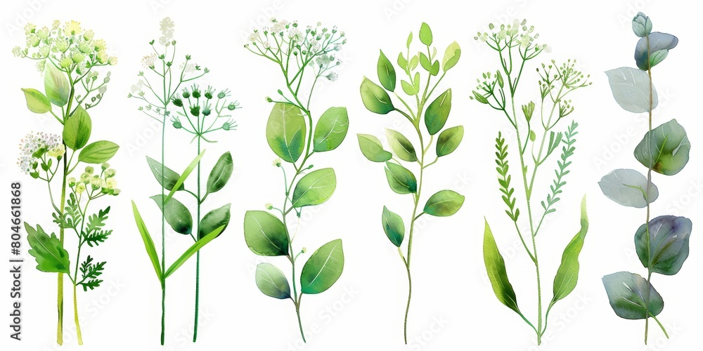 Whimsical Floral Arrangement with Forest Herbs Generative AI Whimsical Floral Arrangement with Forest Herbs Generative AI