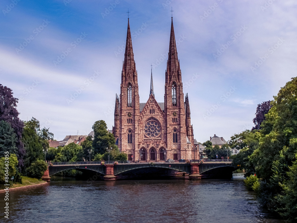 Cathédrale gothique de Strasbourg en France