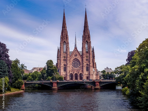 Cathédrale gothique de Strasbourg en France
