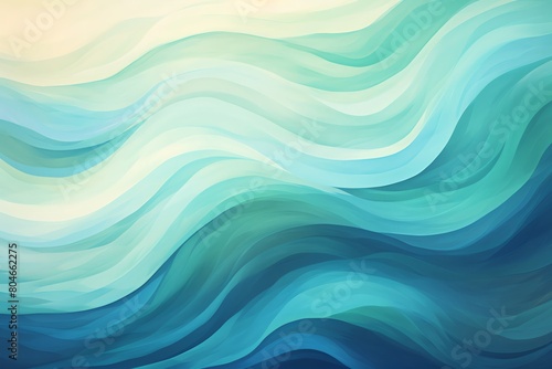 A blue and white wave pattern with a light blue background