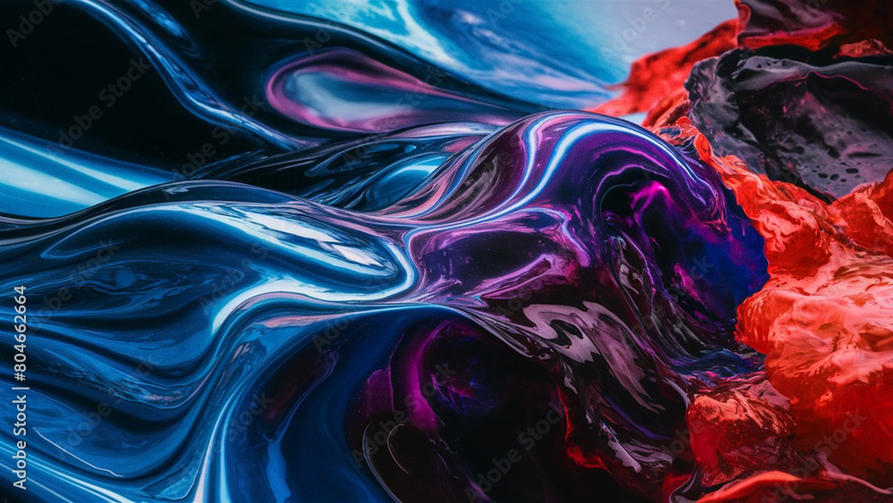 Obraz premium Abstract liquid multicolored background.