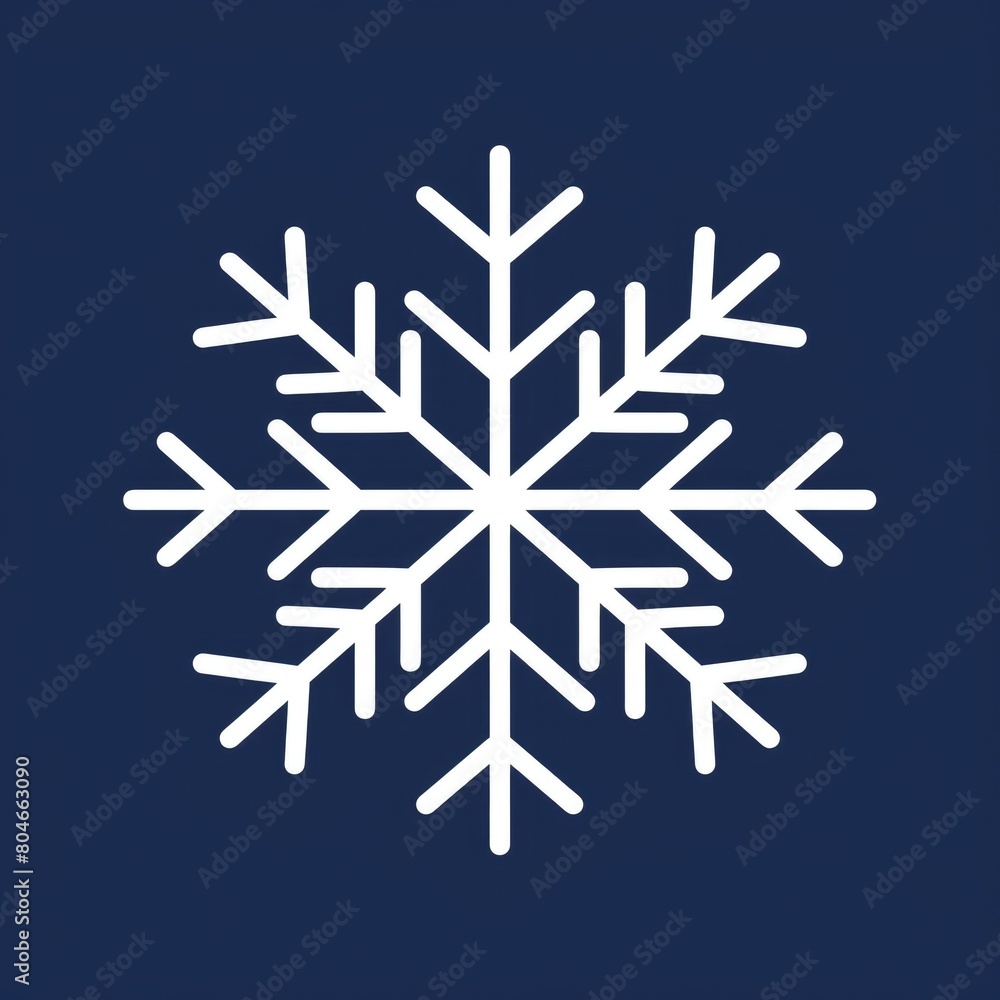 Snowflake Solid Line Icon. Winter Weather and Cold Forecast Icon with Ice Crystals and Meteorology Snowflake Solid Line Icon. Winter Weather and Cold Forecast Icon with Ice Crystals and Meteorology