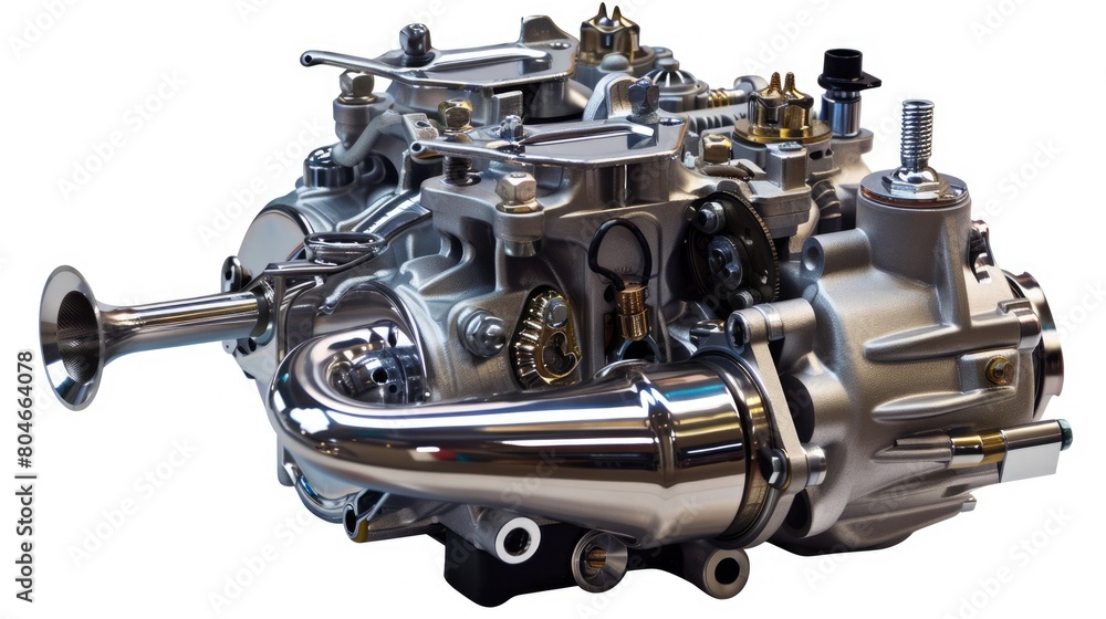 New Carburetor for Your Auto. Clean Isolated Image with Clipping Path New Carburetor for Your Auto. Clean Isolated Image with Clipping Path
