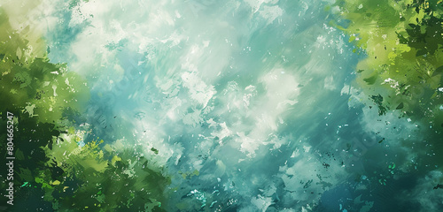 lively sprinkle of sky blue and woods green, ideal for an elegant abstract background